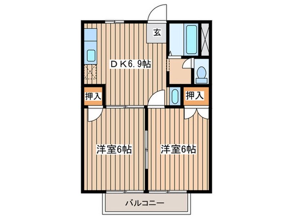 ニューシティ一森Ⅰの物件間取画像